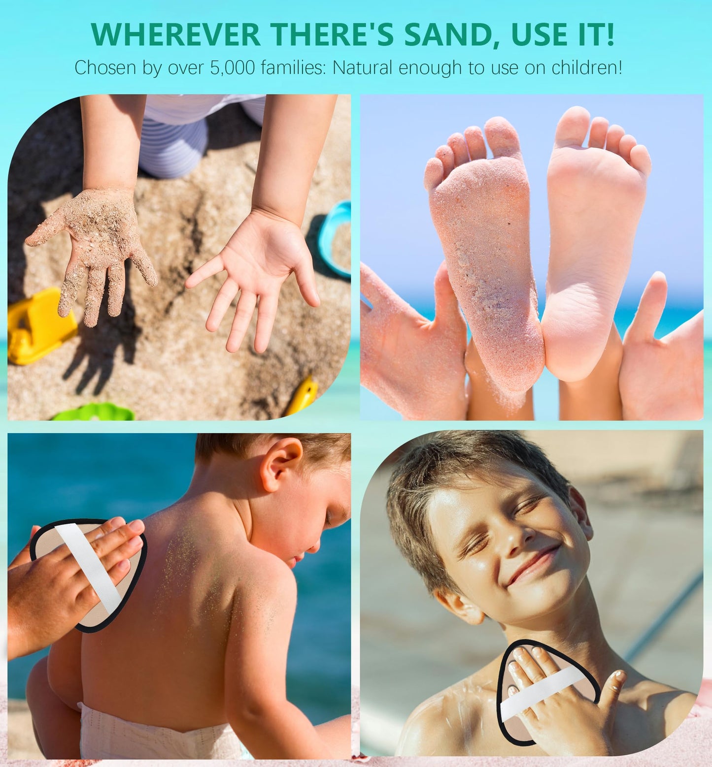 Antfuny Triangle Sand Remover for Beach Eraser Women Beach Essentials Summer Vacation Travel Hawaiian Coconut Butter Whipped Summer Vacation Must Have Hawaii Trip Essential Honeymoon Gift
