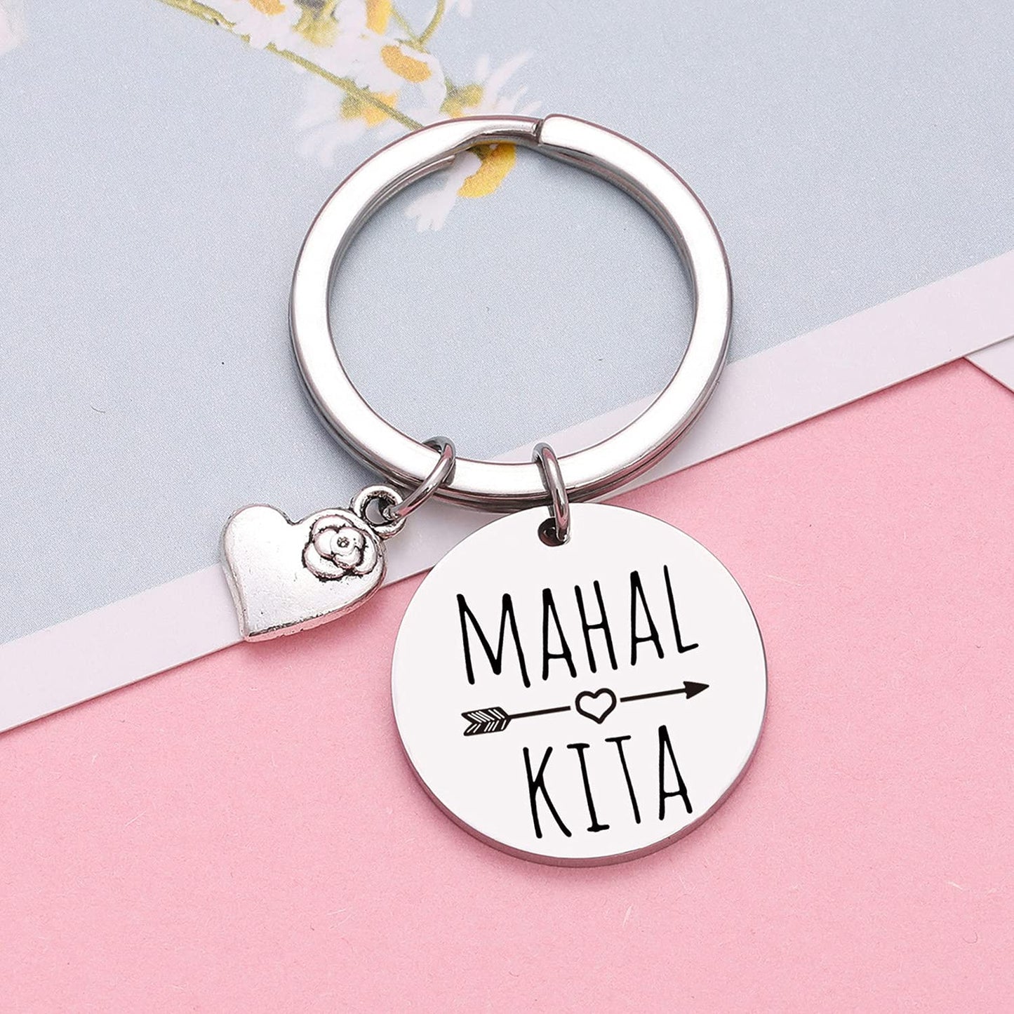 NOTHERS RSZOTW Valentine's Day Keychain Filipino Keychain Husband Gift Valentine's Day Philippines Jewelry Wife Gift
