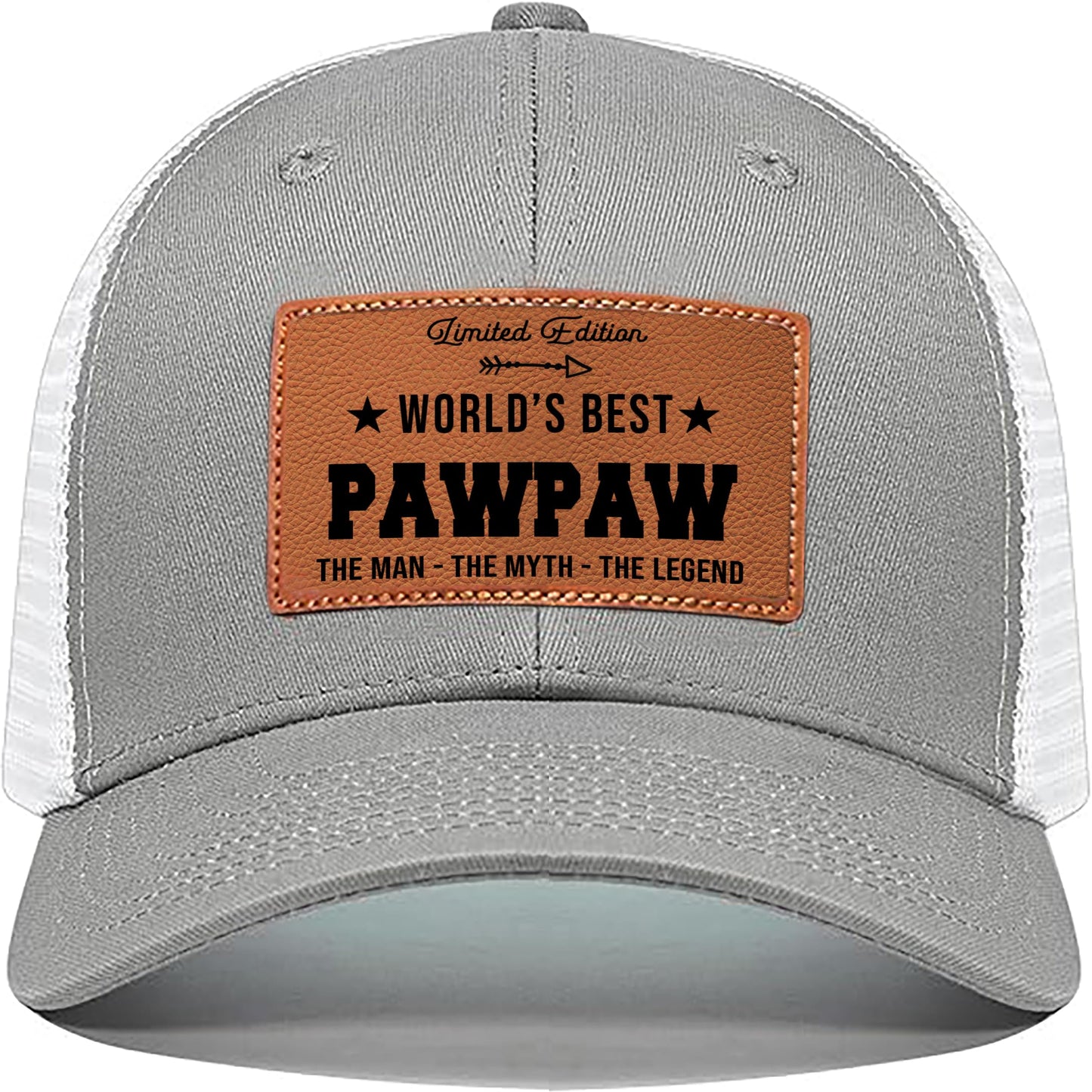 Men's Hat Gifts - Men Cap Gifts for Christmas Father's Day Birthday Trucker Hat Leather Pattern Baseball Cap