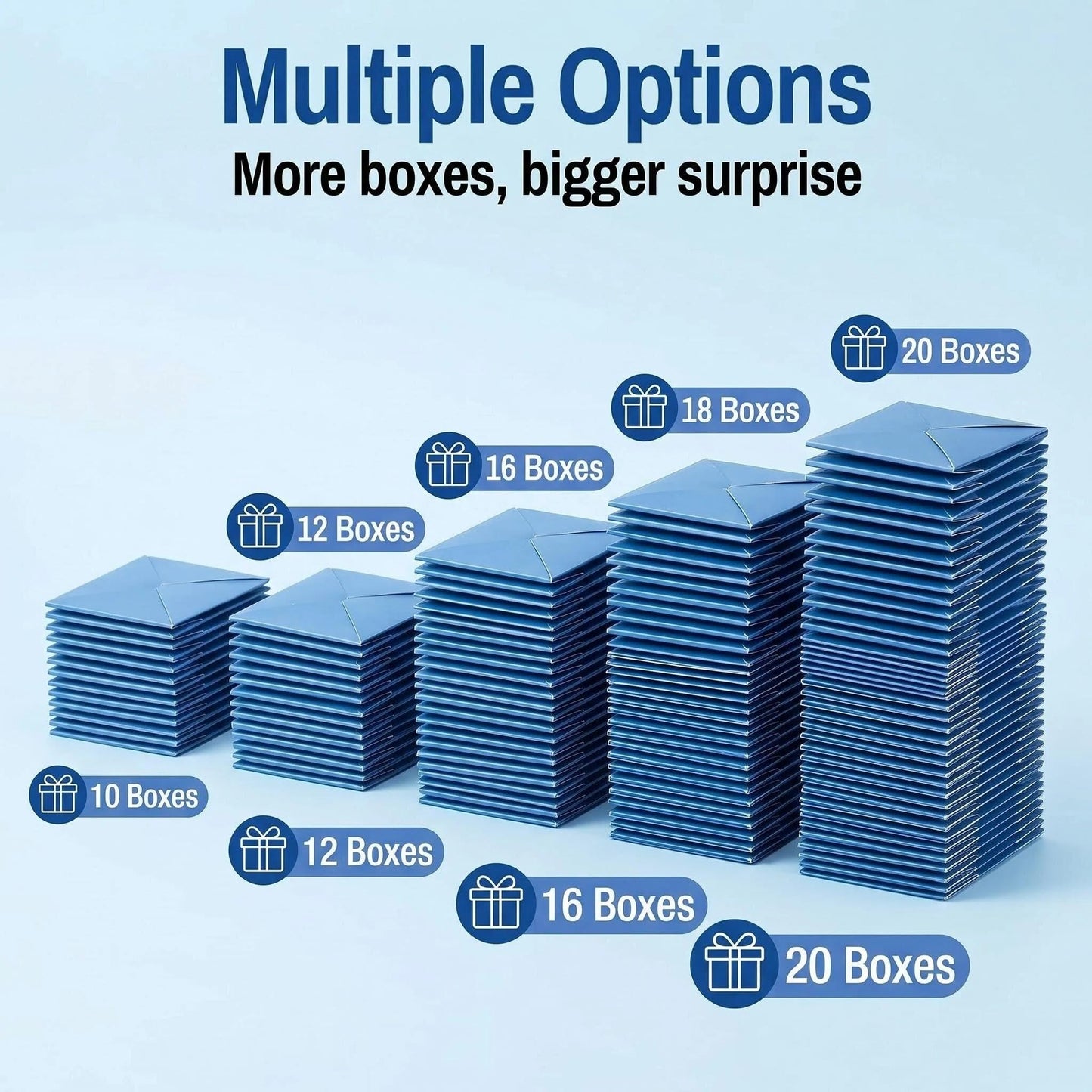 Graduation 2026 Money Explosion Gift Box Kit - Pop up Surprise Money Box with Confett, Graduation Money Holder Gift Card Box, Cash Gift Idea for Her, DIY Exploding Gift Box Party Supply (Blue 10boxes)