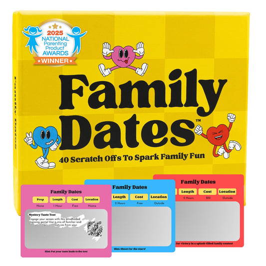 Happy Duo Family Dates 40 Scratch Off Cards – Summer Activities for Kids & Tween from Kids – Family Games for All Ages