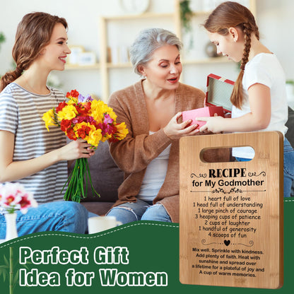 Popular Mothers Day Gifts for Godmother, Godmother Cutting Board, Cute Godmother Gifts from Godchild, Godmom Gift for Mother's Day, Birthday