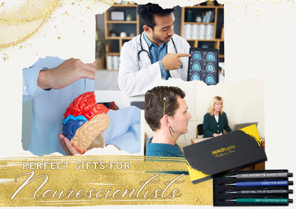 InnoBeta Neuroscience Gifts, Neurology NeuroSurgery Neurologist Pen Set of 4