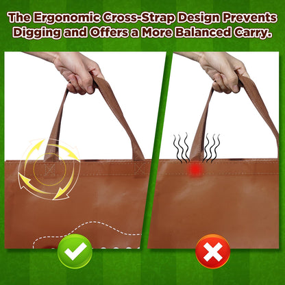 2 Pcs Extra Large Football Gift Bags, Jumbo Party Favor Bag with Handle, Large Capacity Non-Woven Pouch for Sports Supplies, Picnic, Beach, Gift Storage, Birthday, 19.7x15.8x5.1 inch (2)