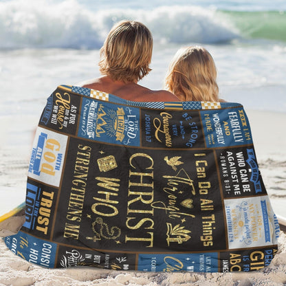 Christian Gifts for Men, Christian Gifts, Baptism Gifts for Boys, Religious Gifts for Men, Confirmation Gifts for Teenage Boys, Bible Catholic Gifts Blanket 60"X50"