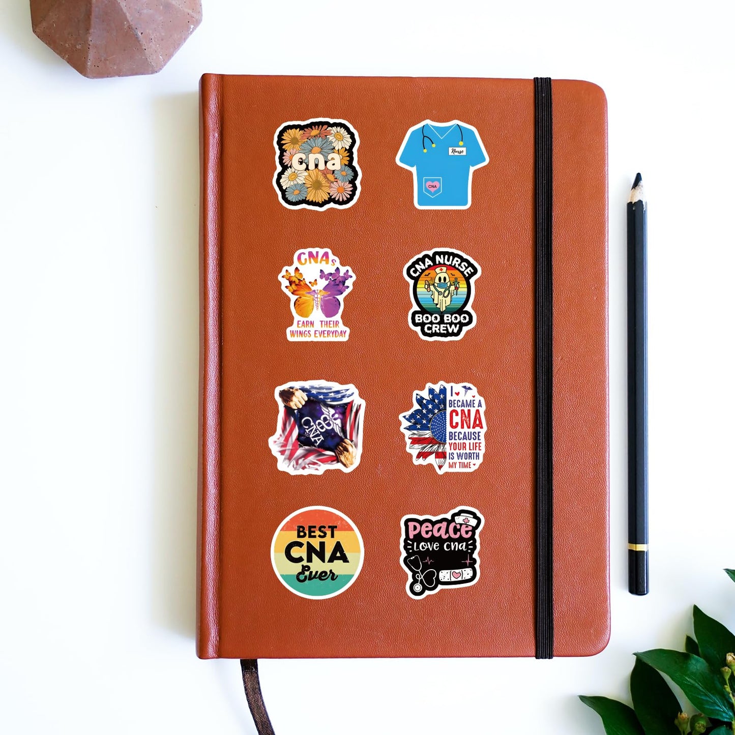 120Pcs CNA Stickers Pack, Life Aesthetic Vinyl Waterproof Sticker Decals for Water Bottle,Laptop,Phone,Skateboard,Scrapbooking,Bumper Choice for Fans for Party Supply…