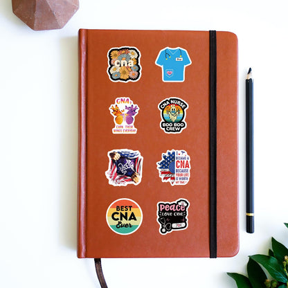 120Pcs CNA Stickers Pack, Life Aesthetic Vinyl Waterproof Sticker Decals for Water Bottle,Laptop,Phone,Skateboard,Scrapbooking,Bumper Choice for Fans for Party Supply…