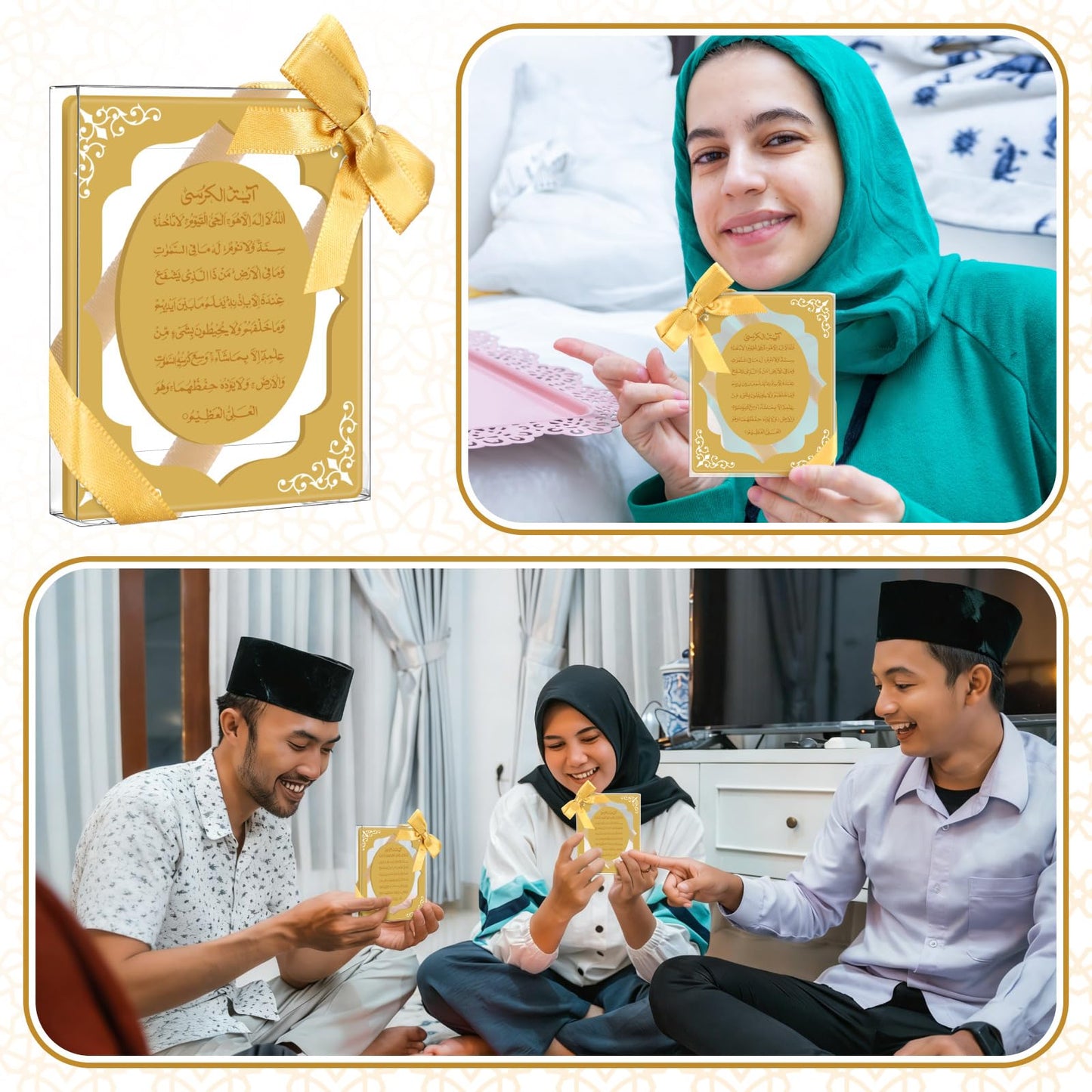 Xuhal 16 Sets Eid Magnets for Guests DIY Ramadan Eid Mubarak Gifts Bulk Acrylic Soft Fridge Magnetic Stickers Decoration for Refrigerator Muslim Islamic Wedding Birthday Party Favors