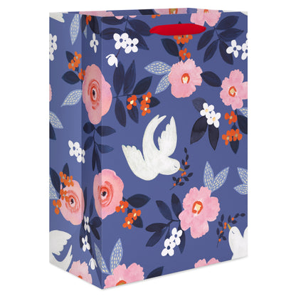American Greetings 10" Medium Religious Gift Bags (Cross, Bible Verse, Dove) for Baptism, First Holy Communion, Confirmation, Easter, Wedding and Clergy Days - Kathy Davis Designs (5 Bags)