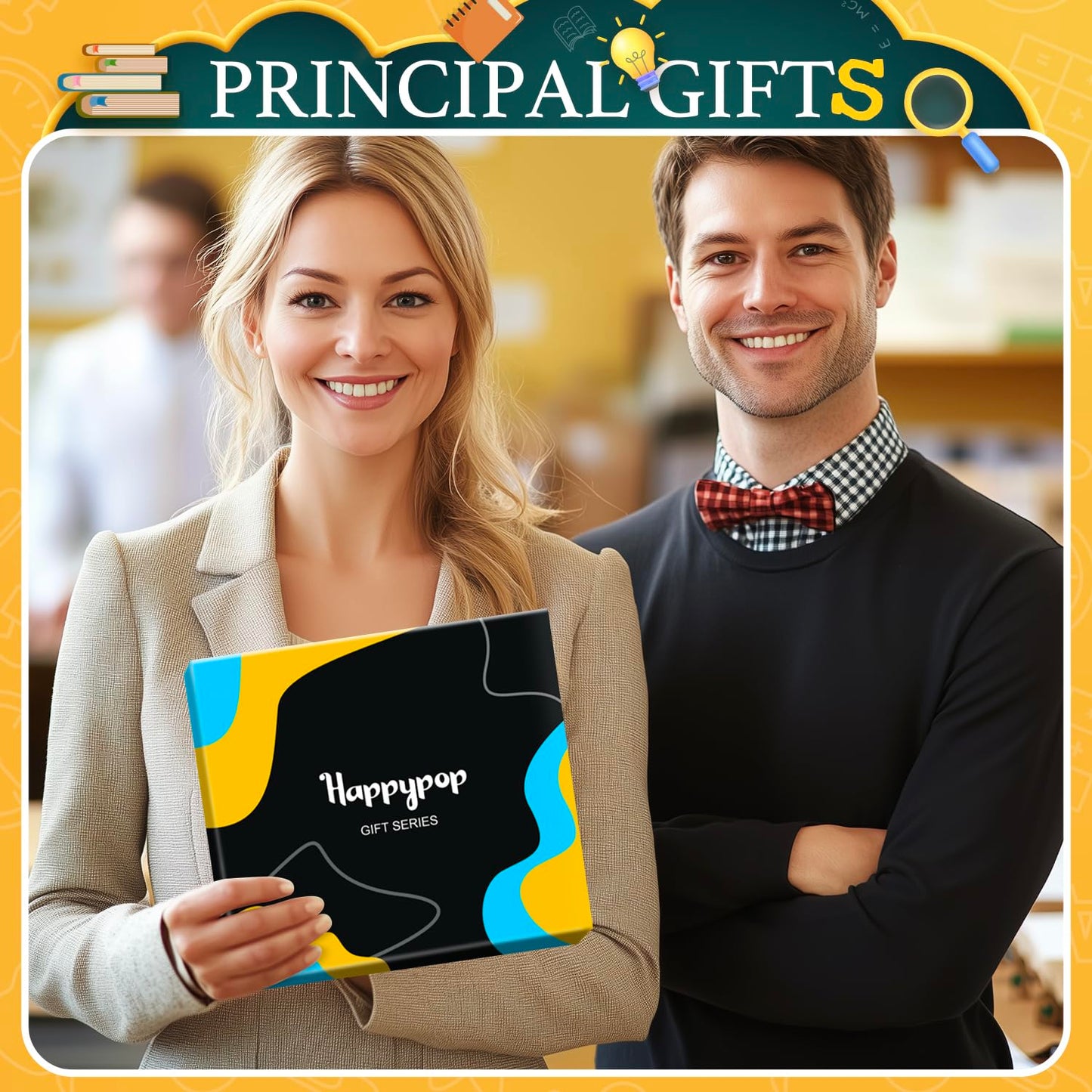 HAPPYPOP Appreciation Gift Ideas - Funny Teacher Principal Boss Coworker Employee Socks