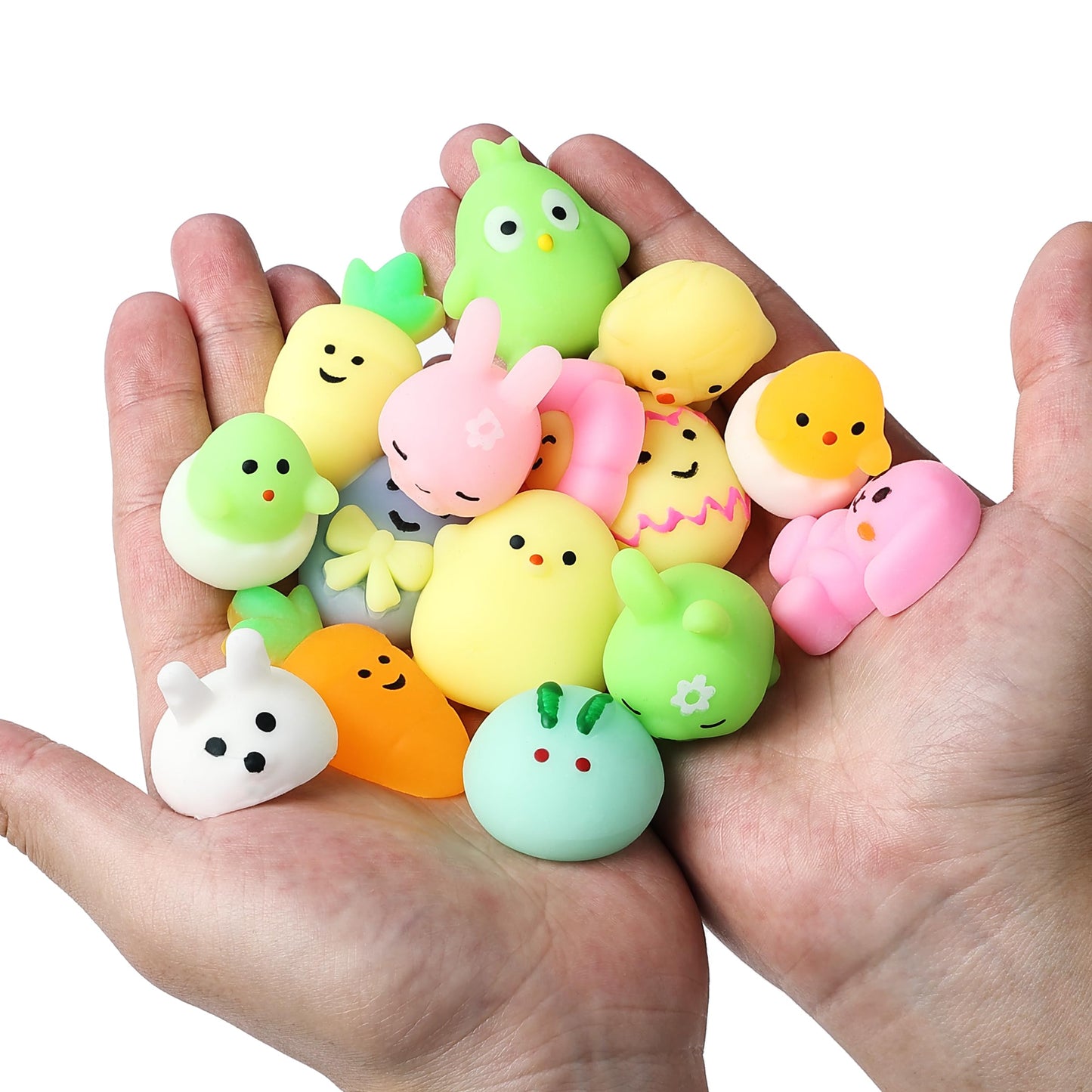 Mr. Pen- Easter Squishy Toys for Kids, 48 Pack, Washable Twistable Stretchy Squishies Bulk, Soft Stress Relief Sensory Toys for Squeezing, Easter Basket Stuffers, Party Favors & Classroom Rewards
