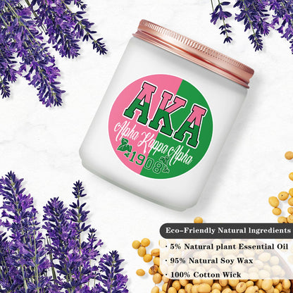 Maybeone Aka Sorority Gifts for Women - Sorority Gift for Sister - 7 Oz Aka Paraphernalia Lavender Candle