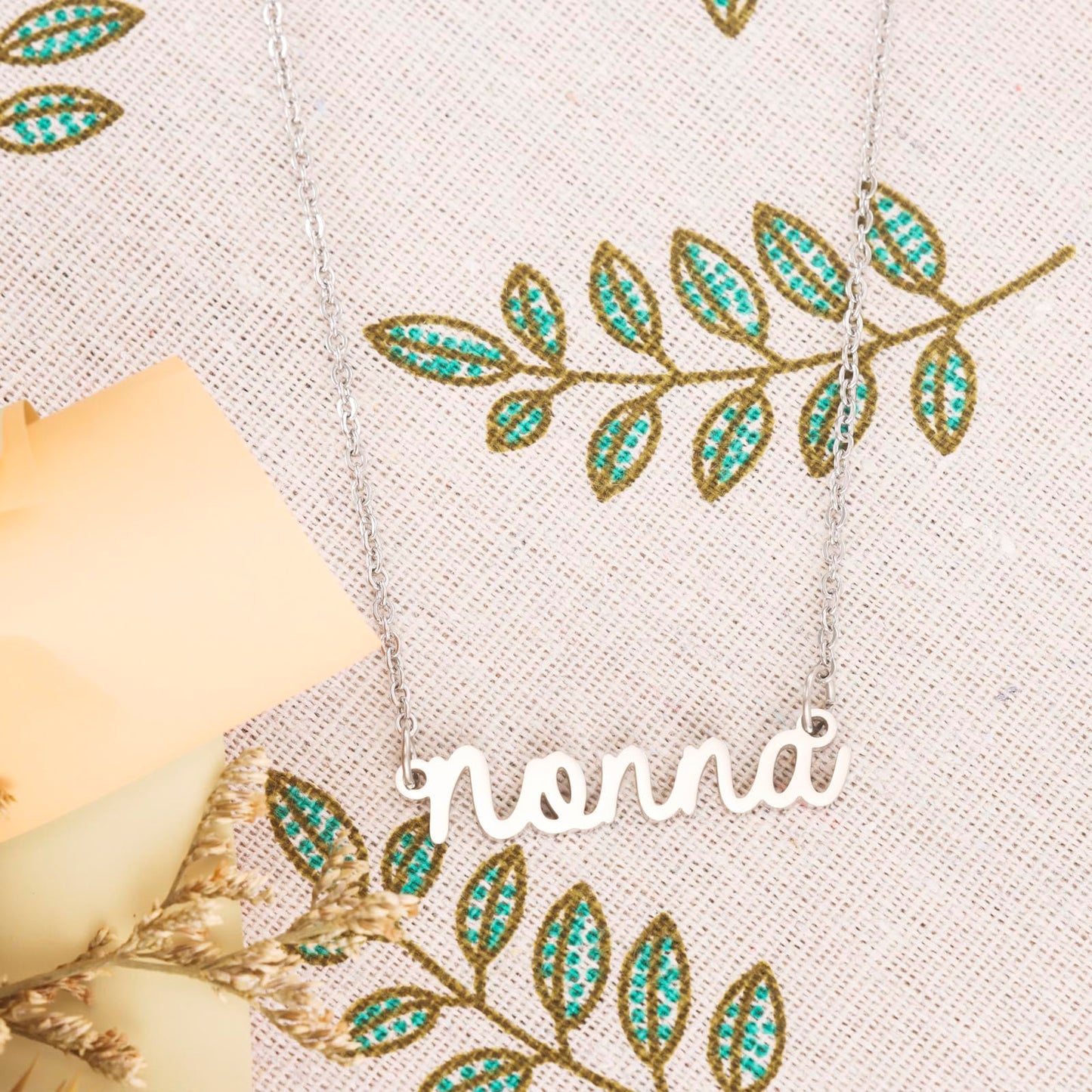 Gifts for Nonna Necklace Women from Grandkids Best Nonna Birthday Jewelry for Grandma Nonna Necklace