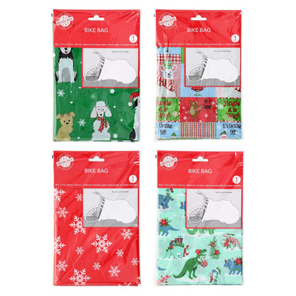 Christmas House Giant Gift Bicycle Bike Bag 60 in. x 72 in. Assorted Qty 1 New