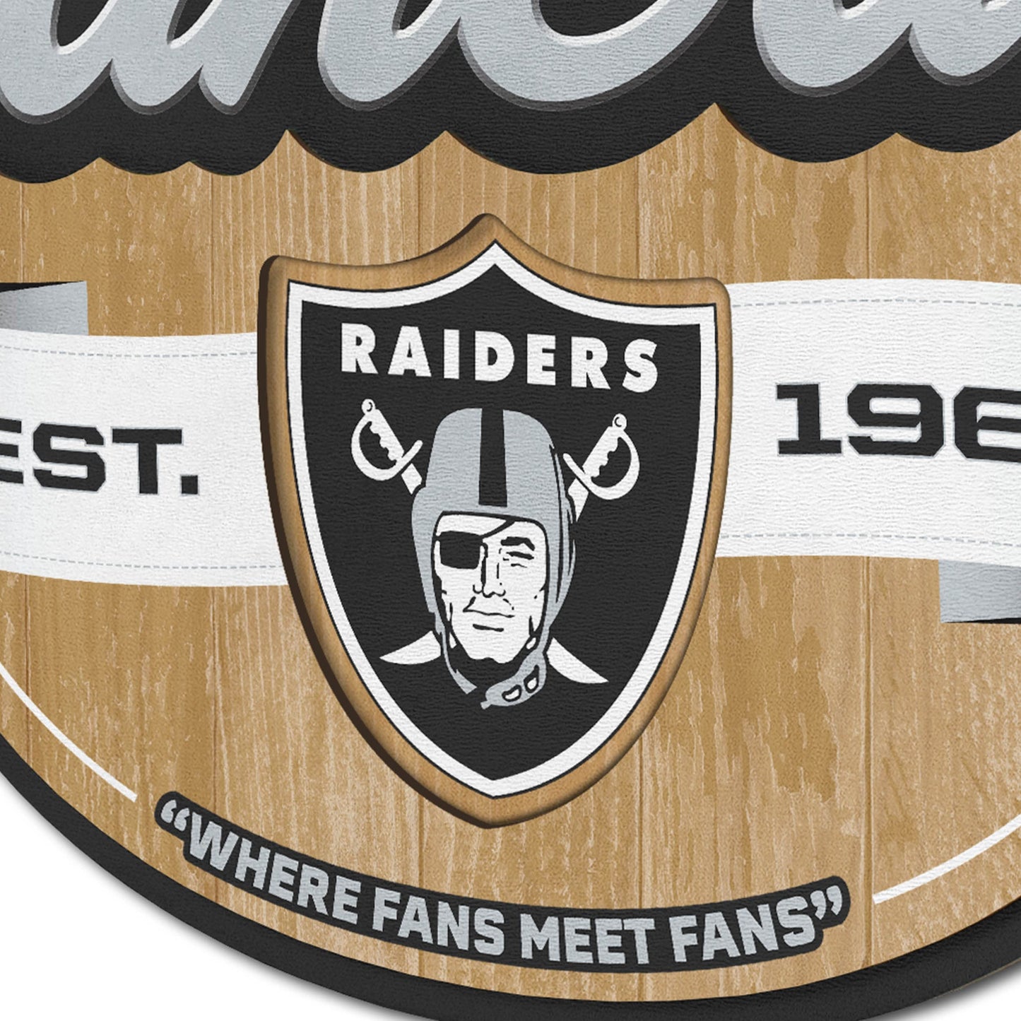 YouTheFan NFL Officially-licensed FanCave 3D wall art - ready-to-hang, 3D multi-layered construction - floating wall mount design - Perfect fan gift