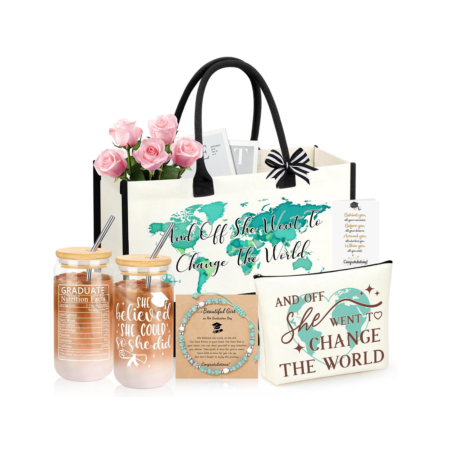 Graduation Gifts for Women Her 2026, College High School 5th 8th Grade Graduation Gifts for Women Her, Class of 2026 Graduate Gift Basket