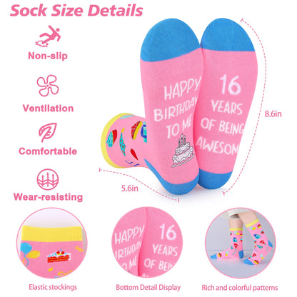Sweet 16 Gifts for Girls, 16th Birthday Gifts for Teen Girls, 16th Birthday Decorations Basket of 6