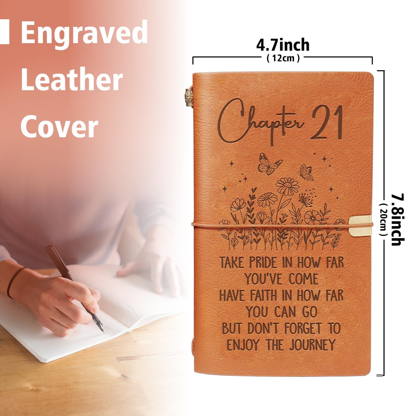 21st Birthday Gifts for Hers, Chapter 21 Journal Gifts for Woman, 2005 21st Birthday Decorations for Her, 21 Year Old Bday Gift for Daughter, Sister, Friend, Niece, Turning 21 Notebook Present