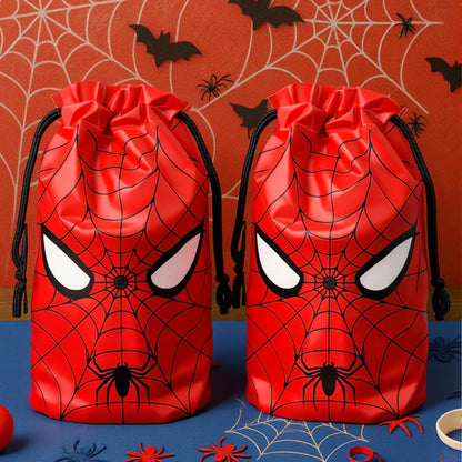 30 Pcs 7 x 10Inch Spider Themed Gift Bags Spider Themed Treat Goodie Bags for Birthday Party Supplies Video Game Party Candy Bag