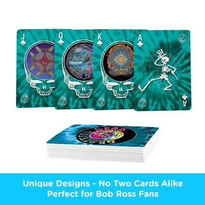 AQUARIUS Grateful Dead Playing Cards Standard Size – Themed Novelty Deck with 52 Unique Band Designs – Collectible Merchandise Gift for Teens and Adults