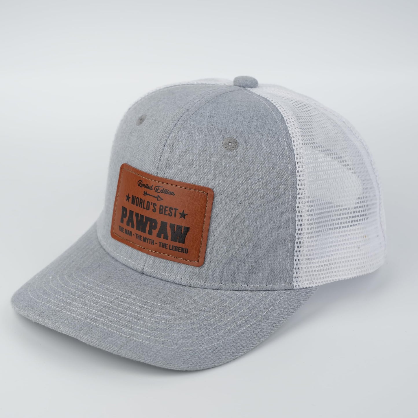 Men's Hat Gifts - Men Cap Gifts for Christmas Father's Day Birthday Trucker Hat Leather Pattern Baseball Cap