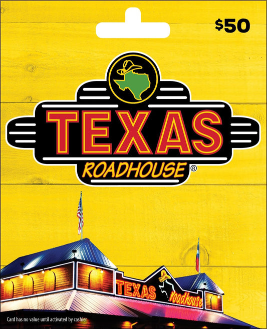 Texas Roadhouse Physical Gift Card - $50