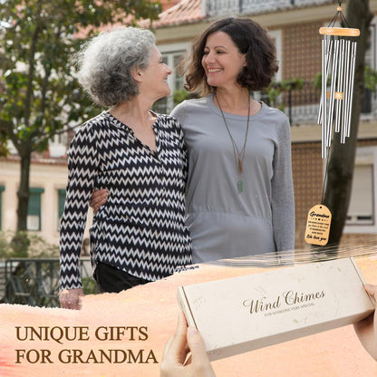 Gifts for Grandma, Grandma Birthday Gifts, Grandma Wind Chimes, Best Christmas Mothers Day Thanksgiving Present for Grandmother, Nana, Granny