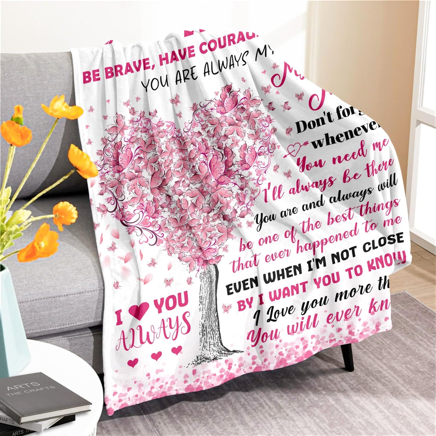 BAOERN Niece Gifts from Auntie - Niece Birthday Gifts - Christmas Graduation Present for Nieces - Gift for Teen Girls & Kids - Teen Girl Gift Trendy Stuff - to My Niece‘s Blanket 50"x60"