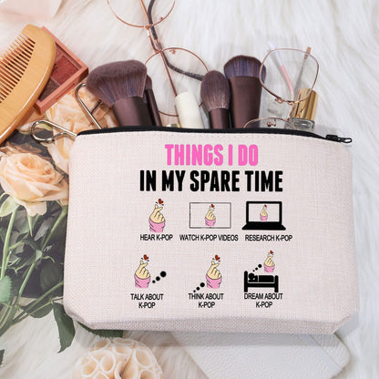 MEIKIUP Funny K-pop Lover Gift K-pop Merchandise Korean Drama Fan Gift K-Drama Women Makeup Bag