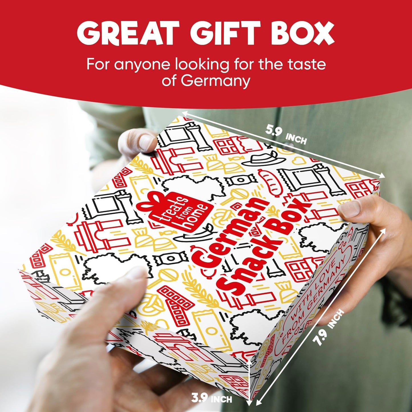 German Snack Box – Authentic German Chocolate & Snacks from Germany - International Snack Box with German Candy & European Treats – Great Gift for Food Lovers