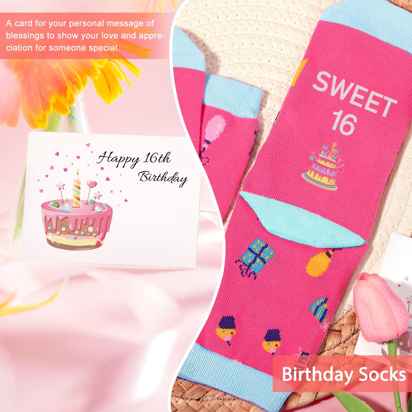 Frerdui 16th Birthday Gifts for Girls, Best Popular Gifts for 16 Year Old Girls Born in 2010, In My Sweet 16 Era Gift Set with Sweet 16 Gifts, Happy 16 Year Old Girl Birthday Present Ideas for Her