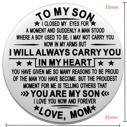 Aesnefe Pocket Hug Token Inspirational Reminder Gifts Mental Health Thinking of You Gift Self Love with PU Leather Keychain