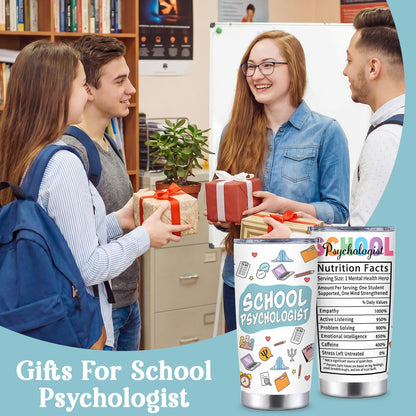 School Psychologist Gifts for Women, School Psychologist Appreciation Gifts 20oz Stainless Steel Tumbler