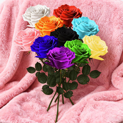 Single Forever Roses Luxury Gift for Women/Men, Birthday Gifts for Women,Flowers Gifts for Girlfriend,Wife,Mom,Anniversary,Valentine's Day,Wedding,Graduation,Presents for Her,Red