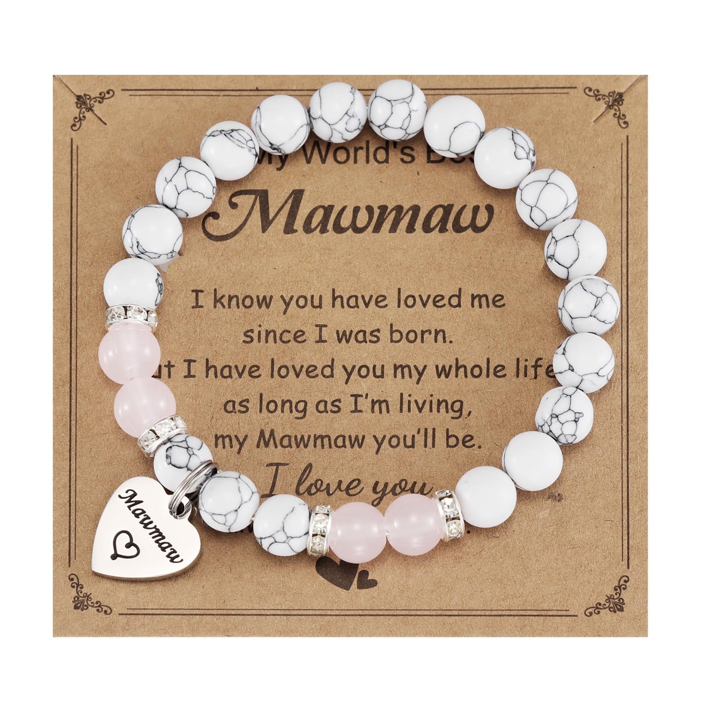 Mawmaw Gifts Bracelet for Women Promoted to Mawmaw Expecting Future First Time New Mawmaw Bracelet