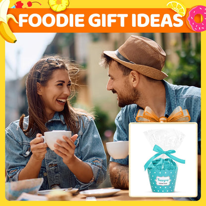HAPPYPOP Funny Gifts for Women Men - Boba Tea Taco Gifts for Her, Bourbon Coffee Socks