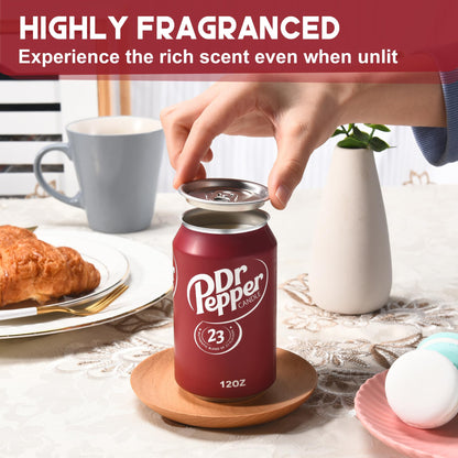 Doctor Pepper Candle - Smells Like the Real Soda - Cute Candles for Cool Gifts - Funny Candles for Any Occasion - Cute Things for Aesthetic Room Decor - Cool Candle for Cool Things