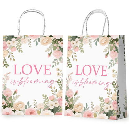 Hzbcxs 20Pcs Love is Blooming Goodie Bags, Bridal Shower Gift Bags, Engagement Wedding Party Decorations, Fresh Off the Market Bridal Shower Decorations