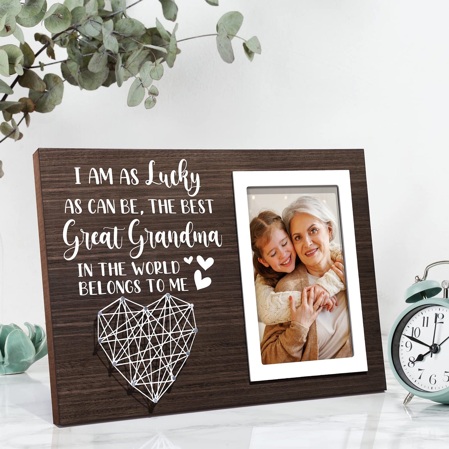 Great Grandma Mothers Day Gifts Picture Frame, Birthday Gifts for Great Grandma from Grandchildren, Best Great-Grandmother Gift Photo Frame Great-Grandmother Christmas Thanksgiving Gift - 4x6 Photo