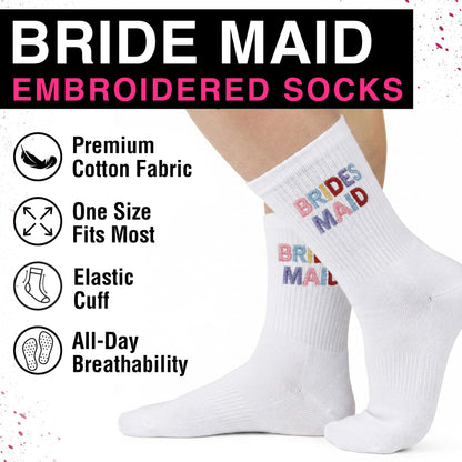 Bride Socks For Women - Bride to Be Gifts, Bachelorette Gifts for Bride, Bachelorette Party Accessories, Wedding Party Favor