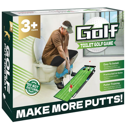 Toilet Golf Empty Box, Funny Prank-shaped Putting Green Hole Set Gag Gifts for Men, Cool White Elephant Gifts for Adults, Hilarious Prank Ideal Gifts Idea Present for Birthday, Father's Day, Christmas