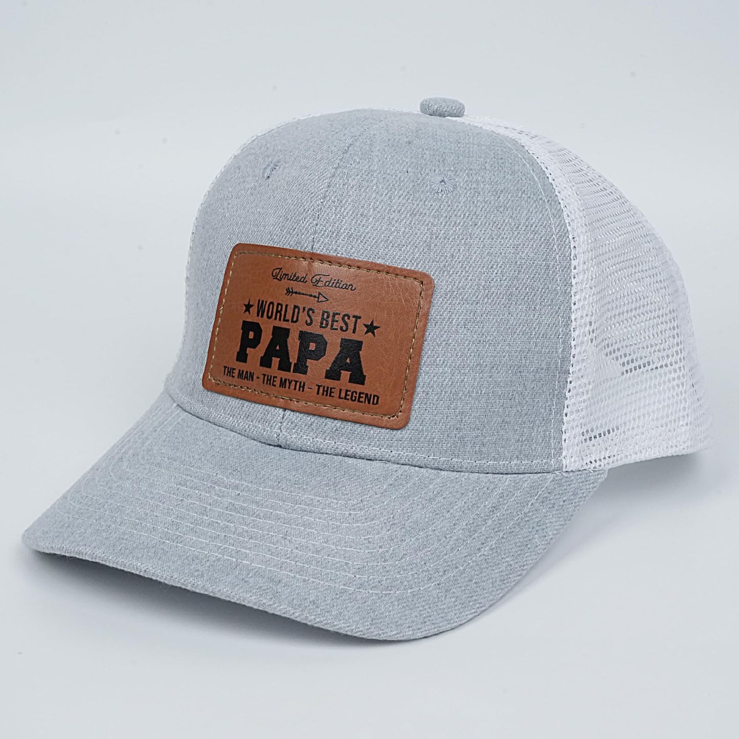 Men's Hat Gifts - Men Cap Gifts for Christmas Father's Day Birthday Trucker Hat Leather Pattern Baseball Cap