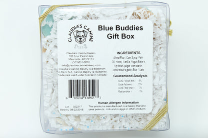 Claudia's Canine Bakery - Blue Buddies Signature Gift Box of Gourmet Dog Cookies