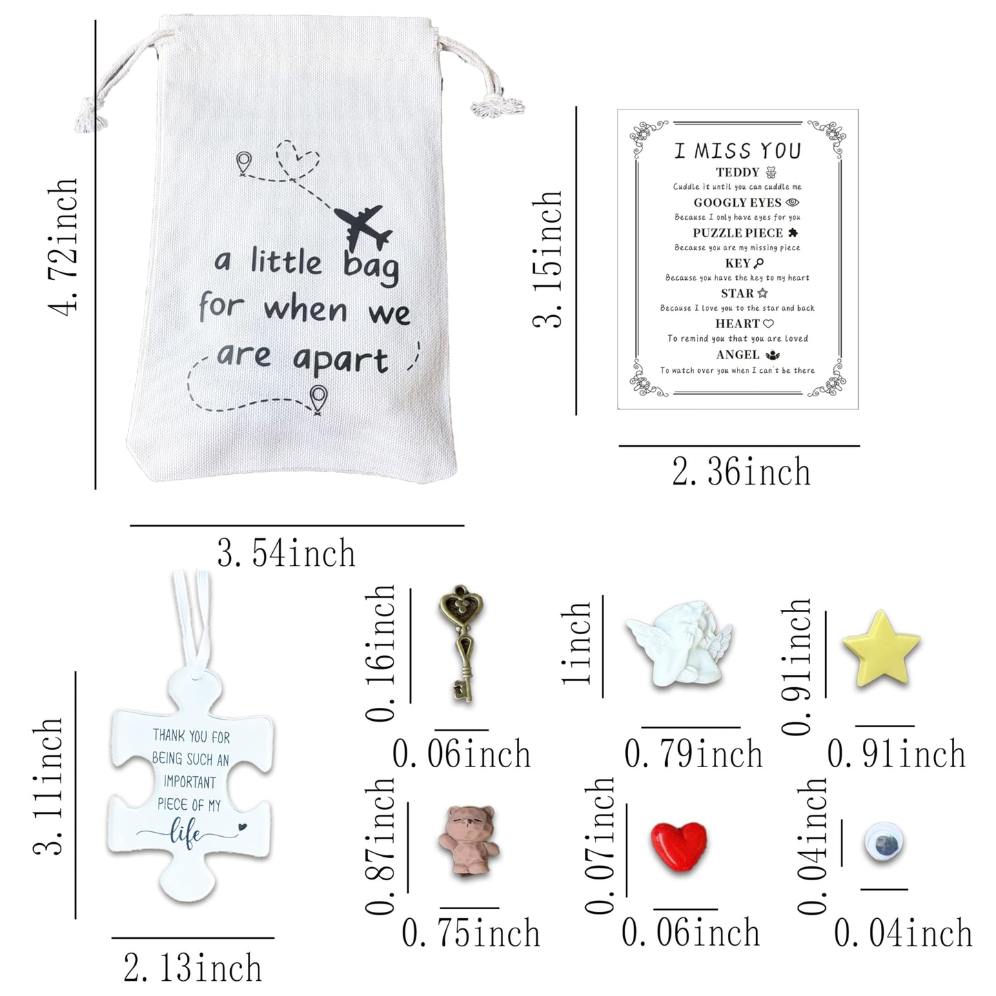 Zylaphia Long Distance Relationship Gifts Set for Boyfriend - Couple Separation Care Package Gift for Lovers and Friends, Him