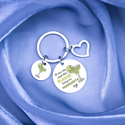 Margarita Gifts for Women Drinking Accessories Unique Alcohol Lovers Gifts Funny Best Friend Bestie Birthday Christmas Gift Ideas for Women If You Can Read This Please Bring Me Margartia Cute Keychain