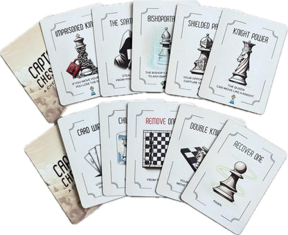 Cards Strategy Deck for Chess Sets | Fun Chess Variant Game & Gift for Chess Players