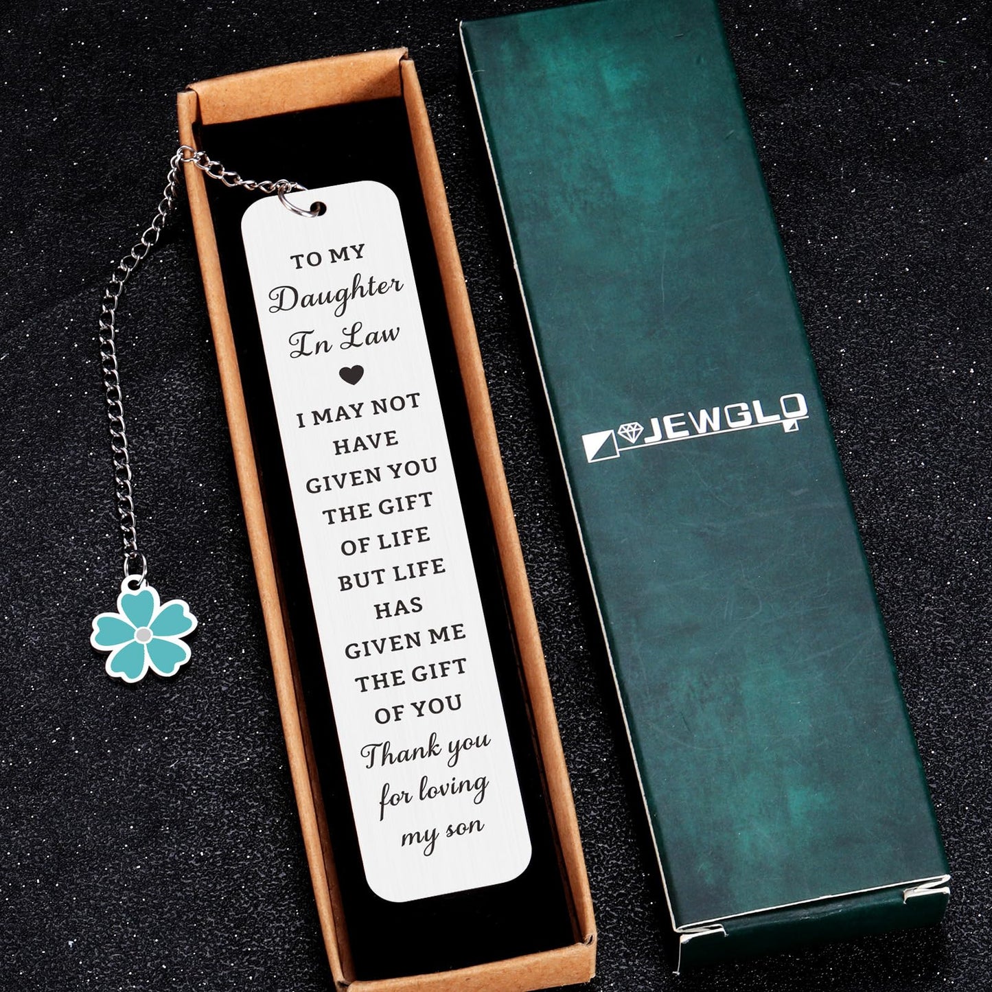 Daughter in Law Gifts from Mother in Law - Mothers Day Gifts for Daughter in Laws Birthday Future Daughters in Laws Gift for Mothers Day Birthday Wedding Anniversary, Bookmark for Book Lover Women