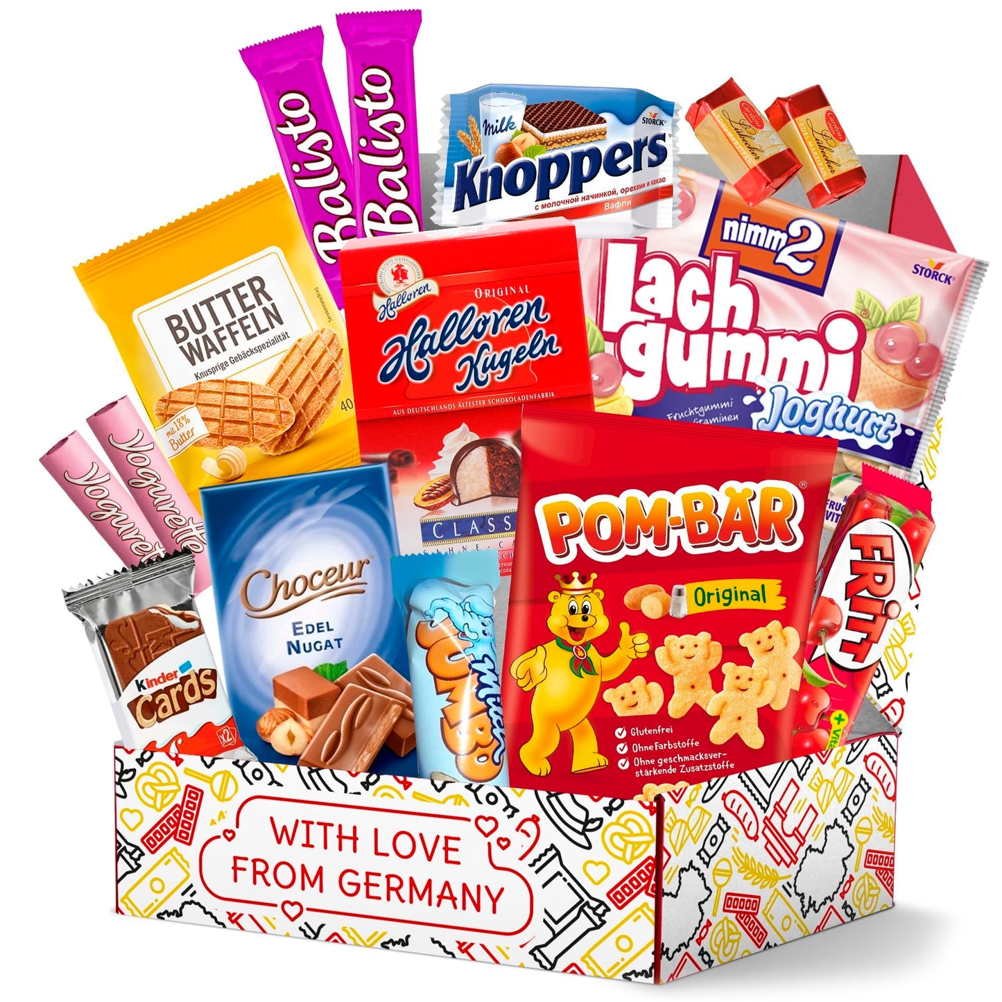 German Snack Box – Authentic German Chocolate & Snacks from Germany - International Snack Box with German Candy & European Treats – Great Gift for Food Lovers