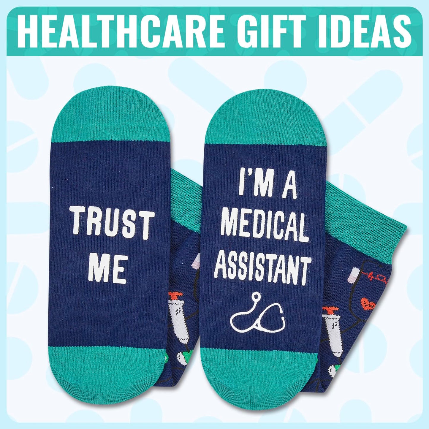 HAPPYPOP EMT Gifts for Men Women - Medical Assistants Gifts Medical Assistants Week Socks