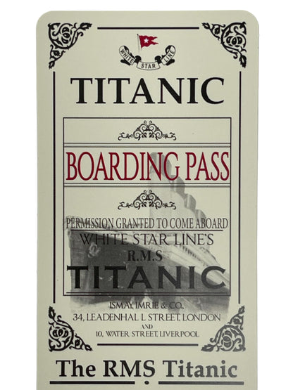 Titanic Bookmark Ticket Boarding Pass Merchandise RMS Titanic Gifts Memorabilia 5 Pack